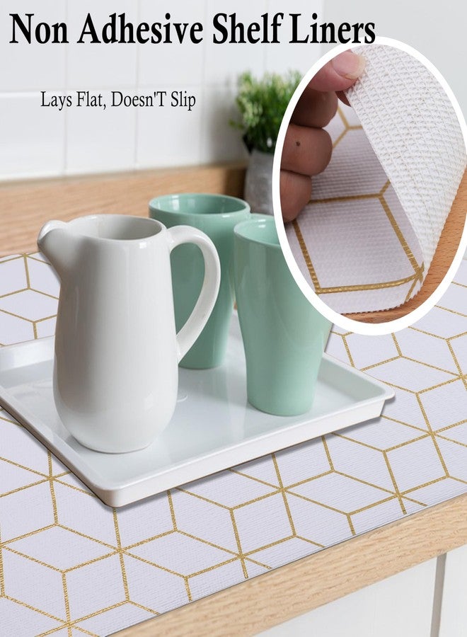 GMCOZY Shelf Liners for Kitchen Cabinets 20 Inch Wide X 20 Ft Non Adhesive Cabinet Drawer Liner Non Slip Water Oil-Proof Strong Grip Pantry Refrigerator Shelves Liner for Bathroom Drawer Cupboard Closet Mat - Image 3